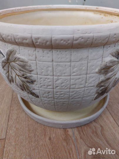 Горшок для цветов керамика большой