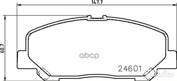 Колодки тормозные перед toyota alphard, vellfi