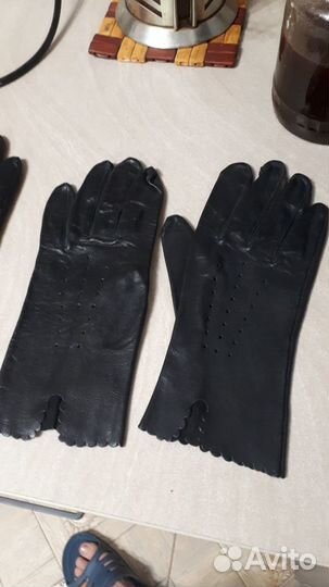 Перчатки кожаные женские времен СССР. Новые