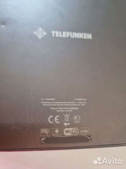 Планшет Telefunken на запчасти