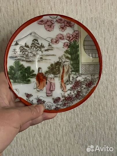 Блюдце фарфоровое Япония Винтаж