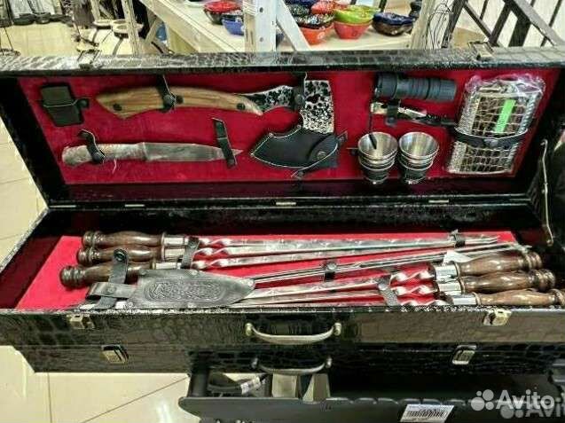 Шампура подарочные в кейсе