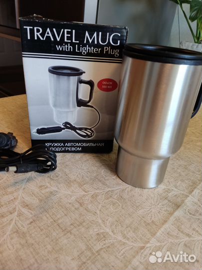 Термо кружка автомобильная с подогревом