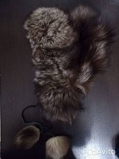 Шапка зимняя. Чернобурка