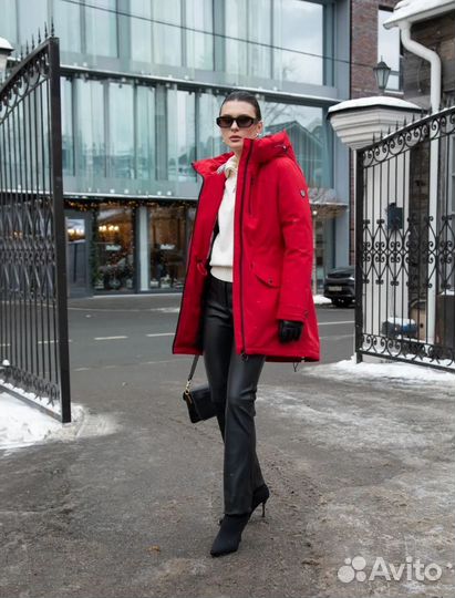 Пуховик парка зимний женский