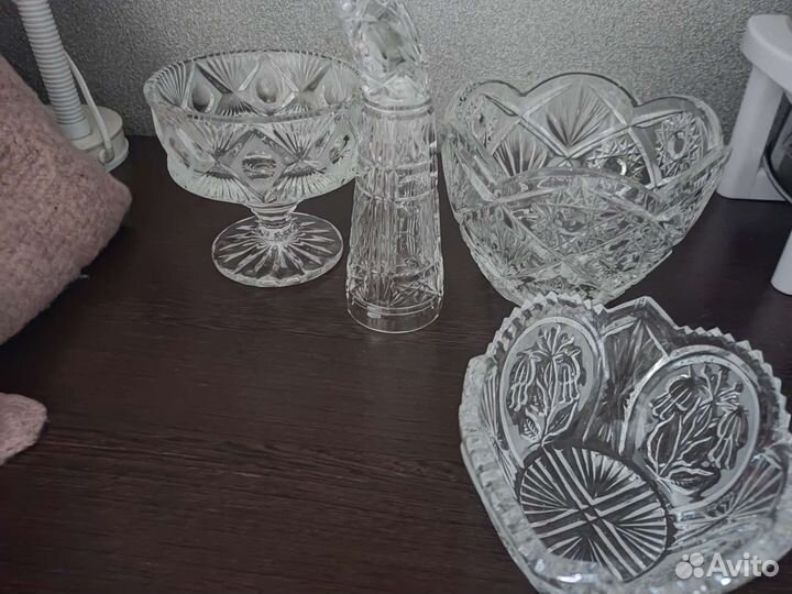 Конфетница хрусталь