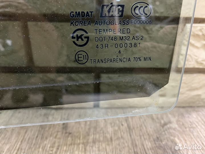 Chevrolet lacetti (седан) Стекло двери задней