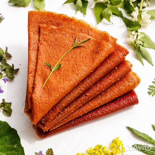 Фруктовая домашняя пастила и чипсы (снеки)