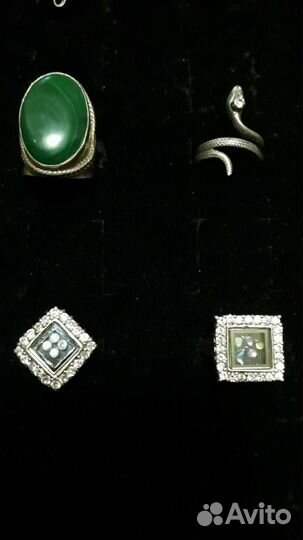 Кольца серебро