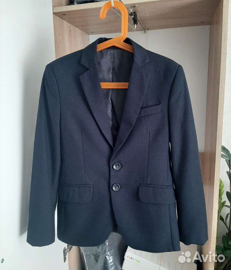 Пиджак школьный для мальчика 134