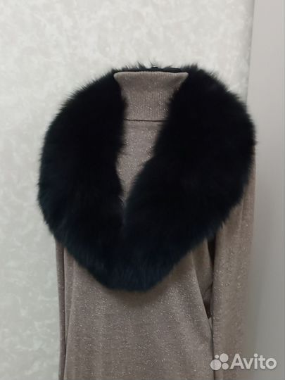 Воротник песец чёрный