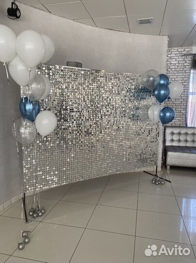 Фотозона из пайеток