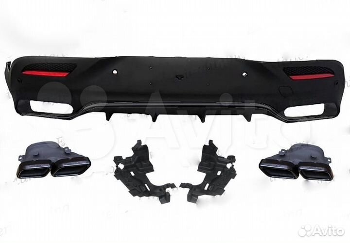 Задний диффузор Mercedes C292 GLE-Coupe 6.3 AMG