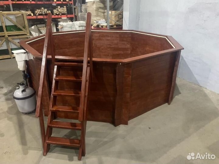 Сборный деревянный бассейн