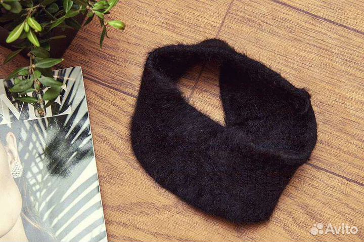 Повязка на голову ангорка