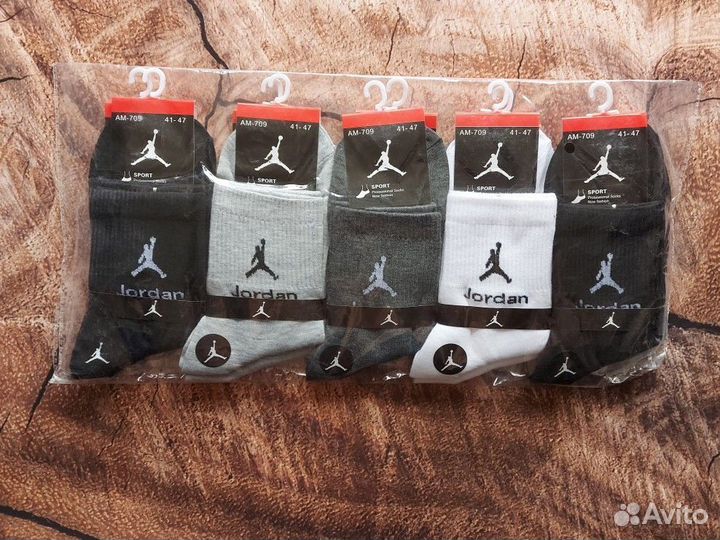 Носки Nike Adidas Jordan белые