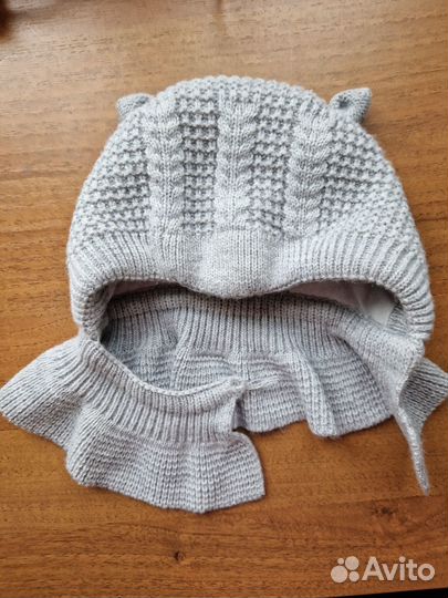 Шапочка для новорожденного зима