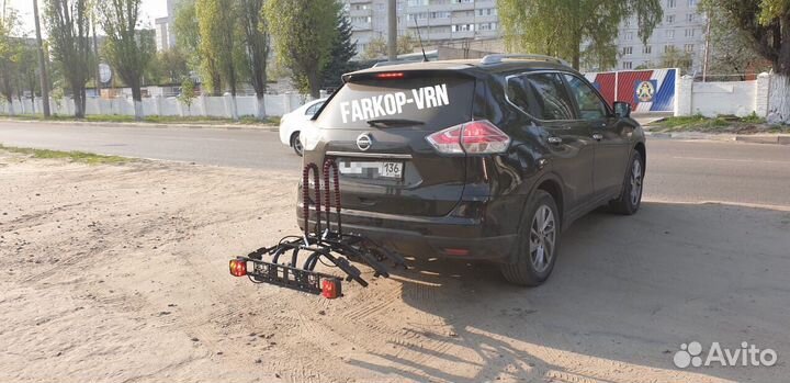 Велокрепление на фаркоп Amos-velo4(велоплатформа)