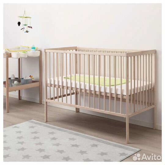 Детская кроватка IKEA Сниглар и матрасик