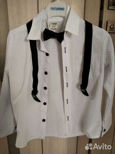 Праздничный костюм рубашка брюки на мальчика 110