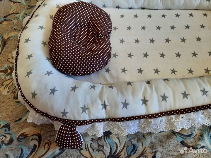 Кокон гнездышко для новорожденных большой