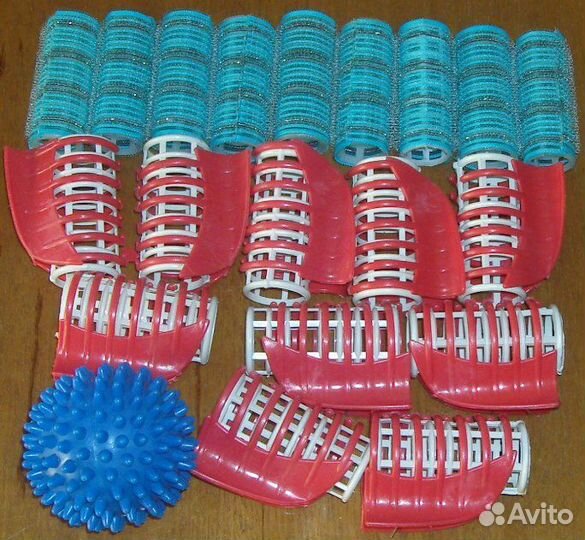 Бигуди и мячик для стирки