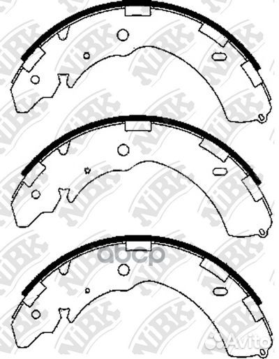 Колодки тормозные барабанные задние NiBK FN6741