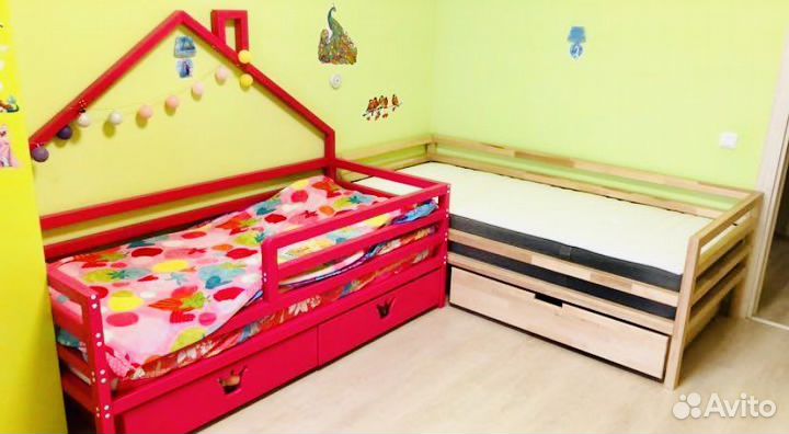 Детская кровать 180х80. Массив сосны