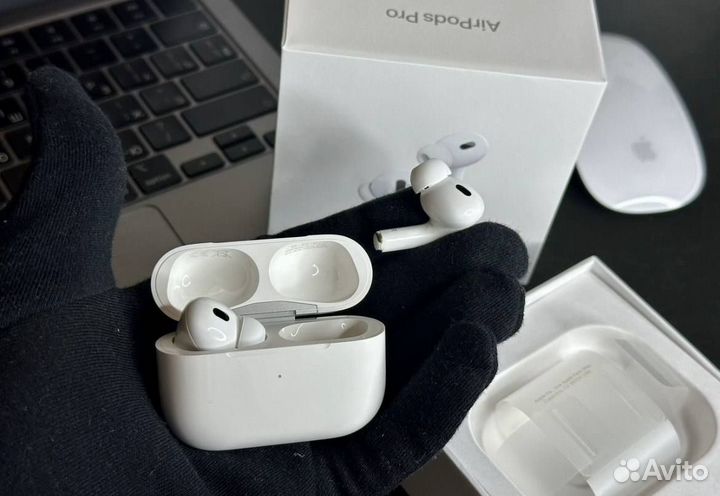 Airpods pro 2 с шумоподавлением чехол в подарок