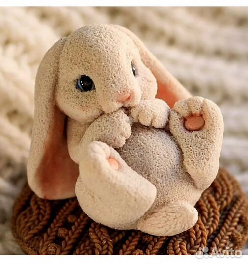 Детское мыло, кролик персик мини подарок