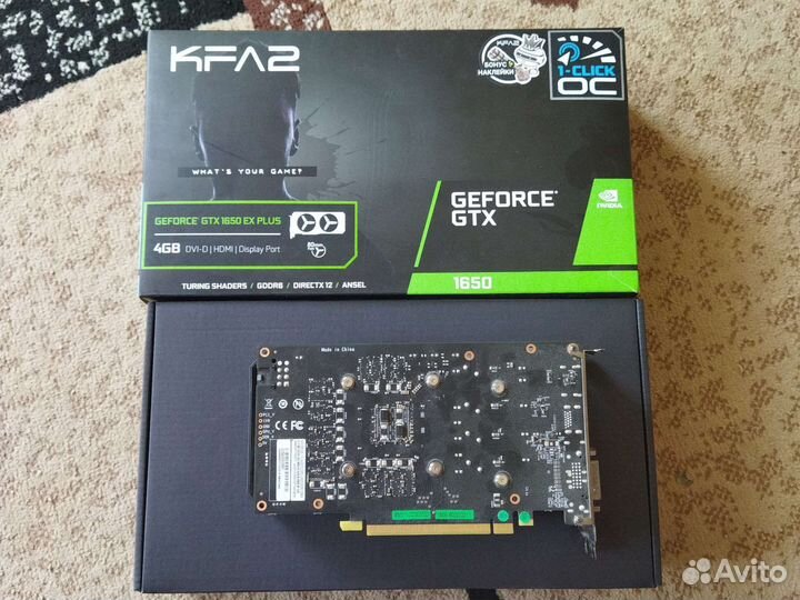 Видеокарта kfa2 1650 4gb