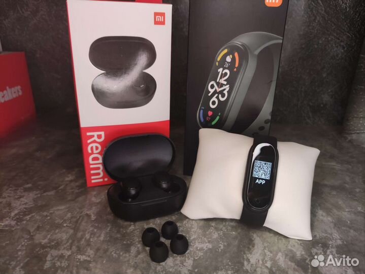 Беспроводные наушники pro 5 + смарт часы