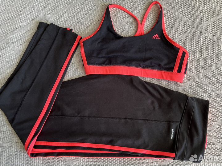 Лосины и топ adidas climalite женский костюм