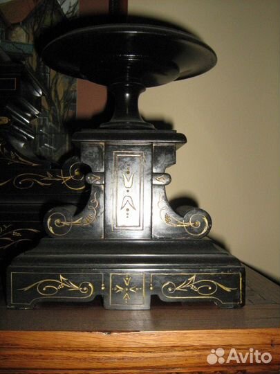 Часы каминные мрамор