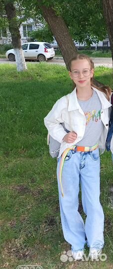 Джинсовая куртка для девочки 152