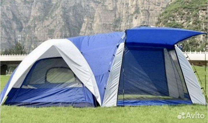 Палатка 4 местная с тамбуром новая