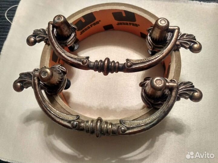 Старинные советские откидные мебельные ручки