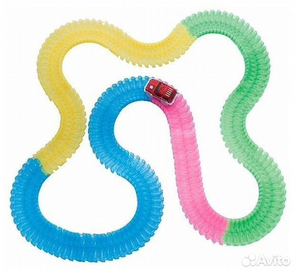 Трек Magic Tracks гибкий 220 деталей разноцветный