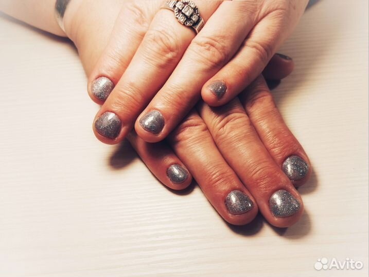 Комбинированный маникюр и гель лак