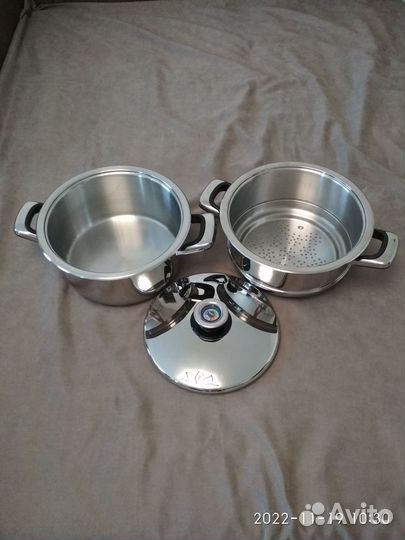 Кастрюля 5 л + пароварка d24 Zepter 2 комплекта