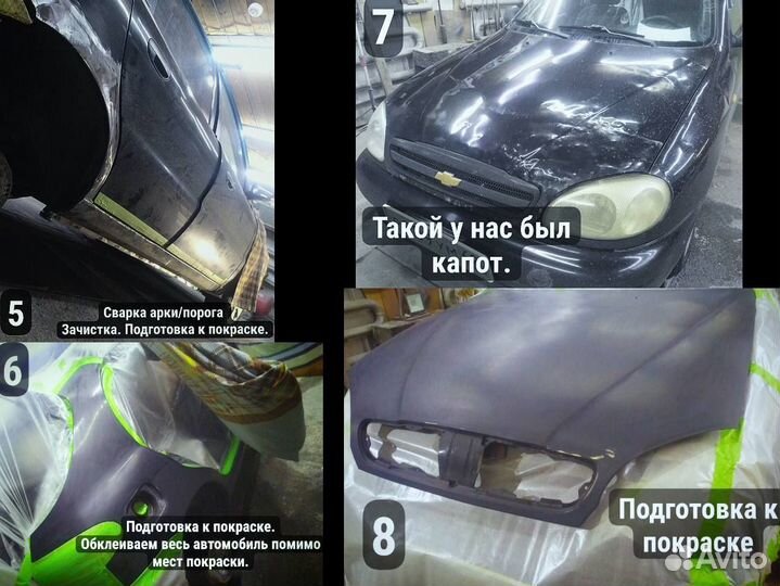 Кузовные, малярные работы. Ремонт тех. части