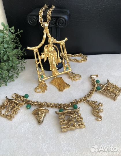 Браслет с чармами Винтаж