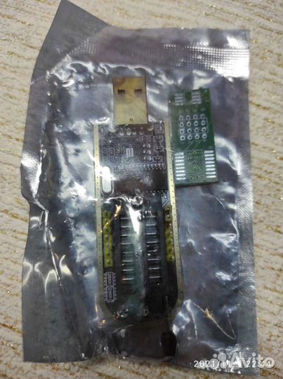 Программатор ch341a + прищепка