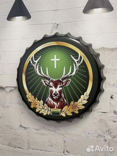 Декор на стену пивная пробка Jagermeister