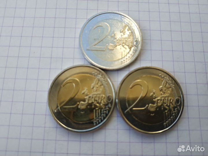 Монеты 2 евро юбилейные