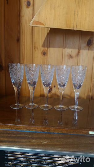 Хрустальные фужеры СССР