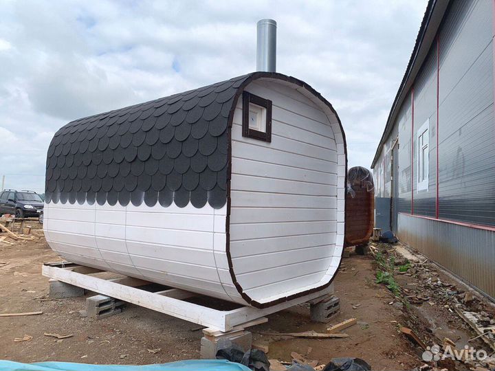 Баня-бочка квадро с доставкой