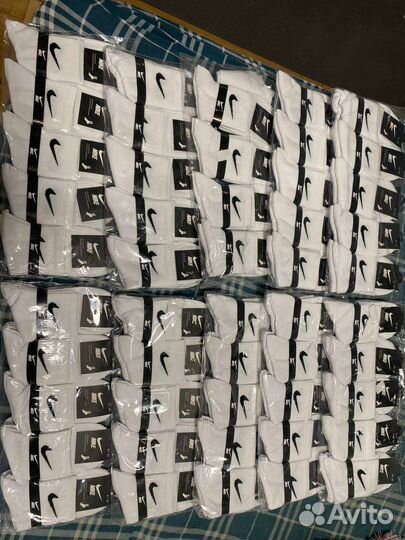 Носки nike высокие белые