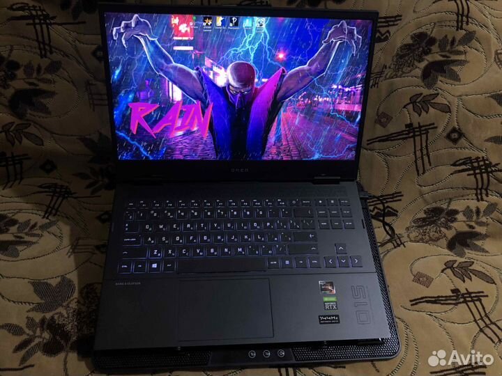 Ноутбук HP Omen 15, Rtx 3060, Ryzen 5 5600h, 1TB