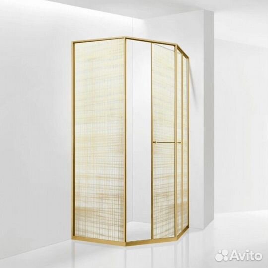 Душевой уголок RGW Stilvoll SV-82Gb L 90x90 золотая вуаль